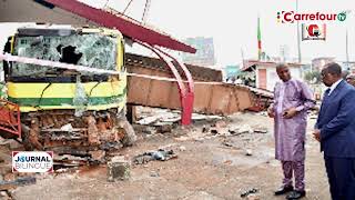 Cameroun  Le mur de la Trésorerie générale de Yaoundé et le camion incontrôlable [upl. by Orual857]