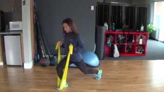 Resistance Band Exercises  Lunges [upl. by Tove]