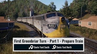 First Greenbriar Turn  Part 1  Prepare Train  Train Sim World 4  Clinchfield Railroad  F7 [upl. by Refinnaj]