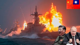 CHINA ENTERING A WORLD WAR Taiwan missile Frigates attacked Xi Jinpings battle fleet near islands [upl. by Teryn]