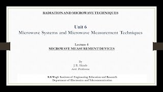 Microwave measurement devices Slotted line Tunable detector Power meter VSWR meter [upl. by Kilk]