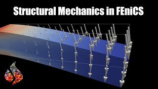 FEniCS Tutorial 3D Linear Elasticity on Cantilever Beam Paraview Visualization [upl. by Hannej]