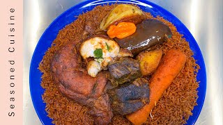 THE BEST JOLLOF RICE  Gambian  Senegalese Benachin  How To Make Jollof Rice [upl. by Sirtemed]