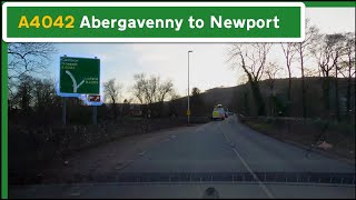 Driving the ENTIRE A4042  Abergavenny to Newport [upl. by Noli]