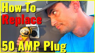 How to Replace RV Shore Power inlet plug  Why Not RV Ep 65 [upl. by Orelee515]