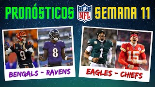 Pronósticos Semana 11  ¿Quién ganará cada partido  NFL 2023 [upl. by Eilra]