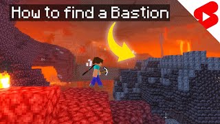 How to Find a Bastion in Minecraft [upl. by Noryb805]