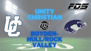 Unity Chrstian vs BoydenHullRock Valley Varsity Football [upl. by Penelopa89]