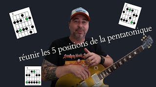 le seul exercice nécessaire pour réunir les 5 positions de la pentatonique [upl. by Llevaj746]