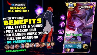 NEW Script Skin Chou KOF Iori Yagami No Password Full Effect amp Voice  New Patch [upl. by Towbin127]