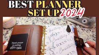 MY BEST PLANNER SETUP for 2024  LV GM AGENDA Erin Condren Inserts [upl. by Nailimixam]