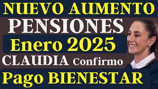 Presidenta Anuncia AUMENTO de PENSION BIENESTAR😱Adulto Mayor Discapacidad🧓FELICIDADES TODOS COBRAN💰🤑 [upl. by Hainahpez]