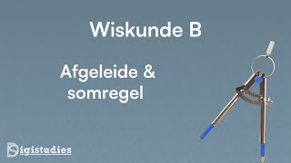 Wiskunde B  Afgeleide somregel amp verschilregel Eindexamen [upl. by Elleirol]