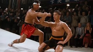 Frank Dux vs Chong Li Fight To Survive Bloodsport Remastered [upl. by Jehu]