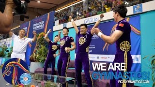 HIGHLIGHTS  2014 Acrobatic Worlds LevalloisParis FRA  Mens Groups  We are Gymnastics [upl. by Sukramal906]