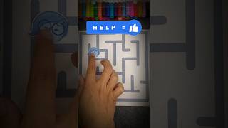 labyrinth puzzle game 😱 sadness from inside out insideout2 puzzlegame labyrinth [upl. by Nylesaj]