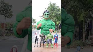 Team Spidey vs Deadpool And Hulk Green Choose Mask nonoshortvideo [upl. by Killarney]