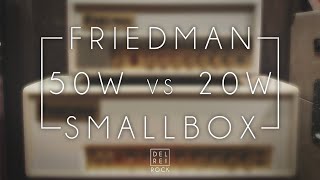 Friedman Smallbox 20 vs 50 Plexi Channel [upl. by Oetam]