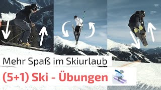 51 Ski  Übungen Tricks für deinen nächsten Skiurlaub  mehr Style auf der Piste [upl. by Layod328]