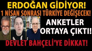 ERDOĞAN GİDİYOR 1 NİSAN SONRASI TÜRKİYE DEĞİŞECEK ANKETLER ORTAYA ÇIKTI DEVLET BAHÇELİYE DİKKAT [upl. by Ilke]