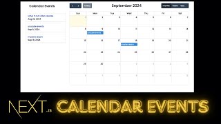 Build a Calendar and schedule Events with Nextjs 14 FullCalendario amp ShadCN UI [upl. by Kynan14]