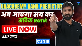 GATE  2024  CSIT amp DSAI  Unacademy GATE Rank Predictor  Live Now  CJ Sir [upl. by Teria]