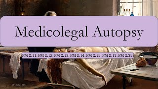 1Medicolegal Autopsy [upl. by Ramar]