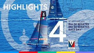 Louis Vuitton Cup SemiFinal Day 4 Highlights [upl. by Valaria517]