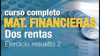 Ejercicio con dos rentas  Ejercicio resuelto 2 [upl. by Anialam653]