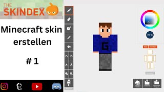 So erstellt man sich ein Kostenlosen Minecraft Skin  Skindex  Deutsch  Tutorial [upl. by Ardek]