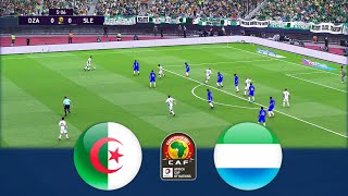 Highlights Algeria v Sierra Leone  Africa Cup of Nations 2021  Realistic Gameplay [upl. by Buckels693]