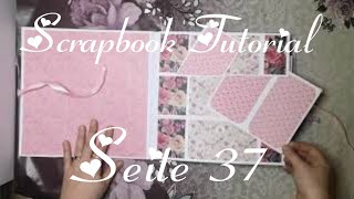 Seite 37 Scrapbook Tutorial swing and curly Fotoalbum Geschenk Idee Jubiläum Hochzeit Geburtstag [upl. by Ahsitniuq]