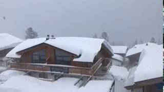 Schneechaos im Hüttendorf in Silberleiten  Zillertal Arena [upl. by Michella]