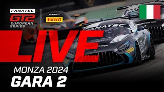 LIVE  Gara 2  Monza  2024 Fanatec GT2 Europe Italian [upl. by Yatzeck]