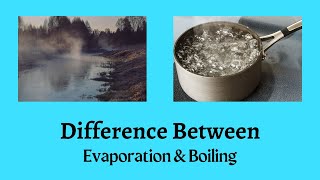 Difference Between Evaporation and Boiling  The Heat of the Moment Evaporation vs Boiling [upl. by Acinnor]