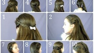 10 Easy amp Simple Half Up Hairstyles for Everyday [upl. by Gauntlett]