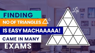 How to count triangles easily Counting figures best trick to solve in seconds Aptitude Made Easy [upl. by Mercorr]