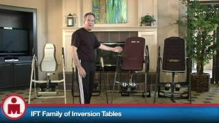 Inversion Table Ironman IFT Family of Far Infrared Heat Therapy Inversion Systems [upl. by Akiaki]