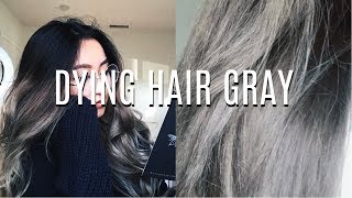 DYING HAIR GRAY [upl. by Eleonore363]