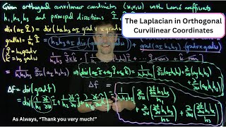 The Laplacian in Orthogonal Curvilinear Coordinates [upl. by Dennie368]