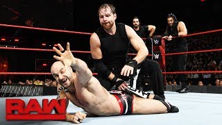 The Shield vs The Miz Sheamus amp Cesaro Raw Nov 13 2017 [upl. by Alyk]