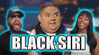 Gabriel Iglesias Black Siri HILARIOUS BLACK COUPLE REACTS [upl. by Annaeirb]