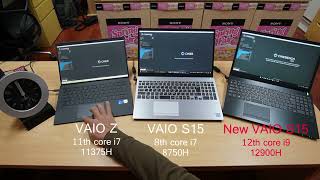 New VAIO S15のCinebench比較 [upl. by Etiuqal]