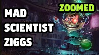 MAD SCIENTIST ZIGGS SKIN ZOOMED SPOTLIGHT  LEAGUE OF LEGENDS [upl. by Elayne905]