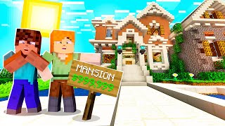 BUYING MANSION FOR 9999999  MINECRAFT [upl. by Ahern]