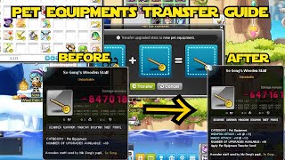 MapleStory Pet Equipment Transfer Guide Extra 20WAMA  MapleStorySea [upl. by Ahsilem896]