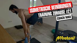 Training Zuhause  Isometrische Übungen für Beinkraft  Coach Max Keller [upl. by Kee]