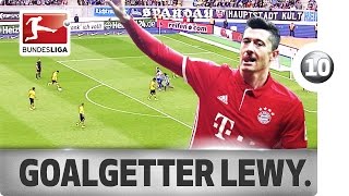 Robert Lewandowski  Top 10 Most Spectacular Bundesliga Goals [upl. by Tacy]