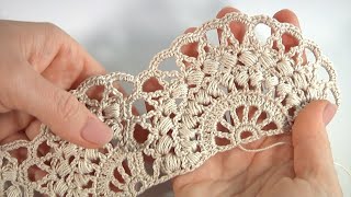 GORGEOUS Amazing Crochet PATTERN SUPER BEAUTIFUL LACECrochet Ribbon Lace [upl. by Farley]