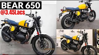 RE Scrambler Bear 650  Production Ready Look 345Lacs [upl. by Mcdermott]